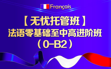 惠州新东方在线托管法语基础差至中高进阶 (含23次VIP1对1辅导) 
